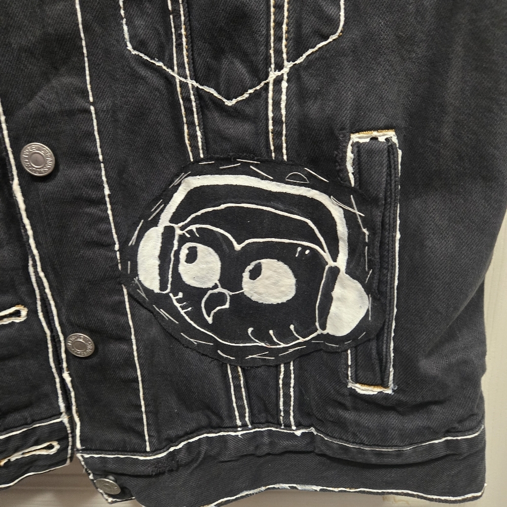 Levi's vest with custom artwork size L - Picture 7 of 12